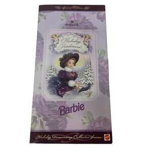 VTG Mattel 1996 Hallmark Holiday Traditions Barbie Doll Special Edition Holiday